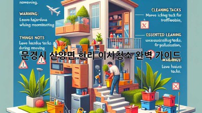 문경시 산양면 현리 이사청소 완벽 가이드! ✨