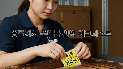 용달이사 준비물 완벽 체크리스트!